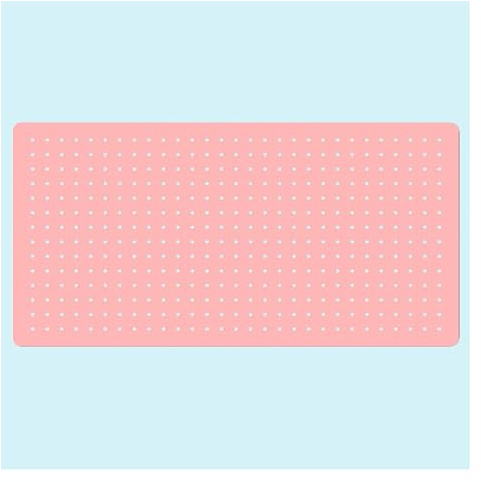 Panneau perforé mural en métal rose pour bureau et jeux vidéo 40 x 40 cm