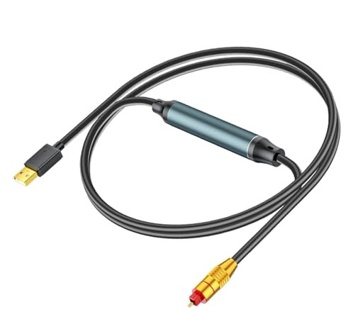galeyyu USB to Optical Transmitter,Plug and Play USB Optical Audio Adapter - Portable USB to Optical Audio Converter for Laptop, Computers