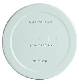 SOULT Exfoliante corporal Salt Lore I Sal del Mar Muerto I Aceites naturales y manteca de karité I refrescante y revitalizante I exfoliante de lujo I 350 g