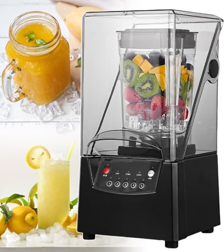 lilishangmao Blender Professionnel - 5 Réglages Préréglés, Blender Professionnel, Capacité De 1,8 L, pour Piler De La Glace, Préparer des Smoothies, des Jus De Fruits Et des Milkshakes Protéinés
