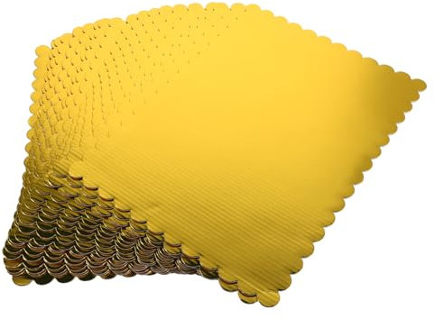 TOPPERFUN 20pcs Corrugated Cake Boards: 10x14 Inch Rectangular Greaseproof Base for Sheet Cakes - Thick Single Wall Cardboard Support for Wedding Birthday Baking