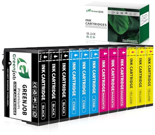 Greenjob Kompatible 604XL Kompatibel mit Epson 604 XL Patronen, 12er-Pack | Kompatible 604XL Patronen Kompatibel mit XP-2200 XP-2205 XP-3200 XP-3205 XP-4200 XP-4205 WF-2910 WF-2930 WF-2935 Drucker
