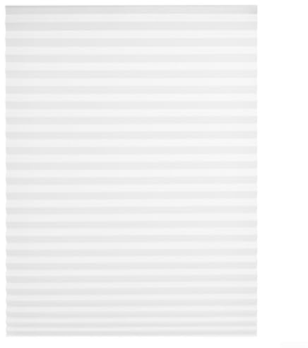 Tende oscuranti plissettate in carta per la casa, dimensioni personalizzabili e facili caratteristiche di installazione (bianco, 90 x 150 cm)