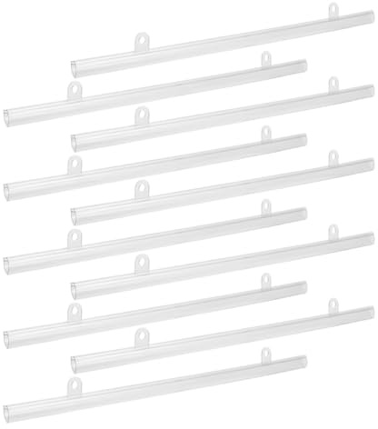 OSOLADY Set 10 Pali Sospensione Poster in Pvc 50 Cm Gancio, Barra Porta Poster Resistente per Espositori Pubblicitari in Centri Commerciali e Supermercati
