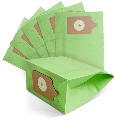 YEA PARTS Henry Hoover Bags 5 Pack – High Filtration Dust Bags Compatible with Numatic Henry & Hetty Vacuum Cleaners for Pet Hair & Everyday Cleaning (Light Green)