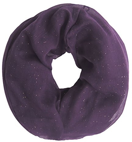 Lina & Lily Damen Loop Schal Rundschal Schlauchschal Glitzer