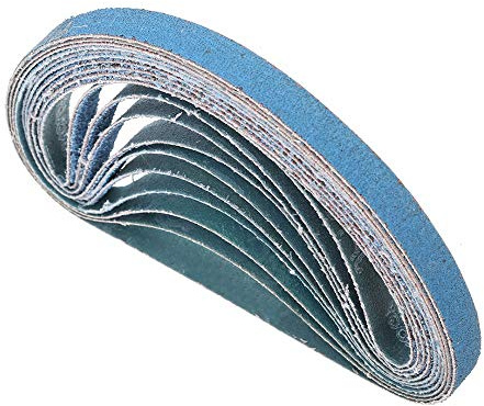 Sanding Belts MASO 20mm x 520mm 40 Grits Power Tool Sander Abrasive Sanding Belts Metal Grinding Sanding Belts for Power Tool Sander - Pack of 10pcs