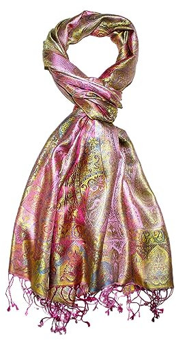 Lorenzo Cana Luxus Herren - Schal Schaltuch jacquard gewebt 100% Seide Paisley Muster Seidenschal Seidentuch Pastelltöne 7865511
