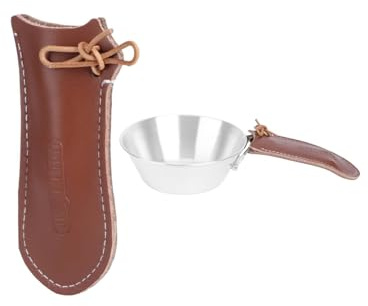 HERCHR Hot Handle Holder Pan Handle Sleeve Cow Leather Pot Pan Handlecover Easy Grip Heatresistant 4.3x4.3x0.4in for Cast Aluminium Casserole Dishes Skillets Frying Pan Cookware