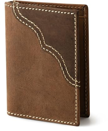 Wrangler Herren Leder Kartenetui Brieftasche mit Geldklammer