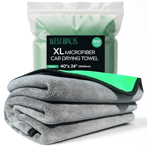 Mikrofaser Auto Trockentuch extra groß – Auto Trockentuch für Autos, LKWs, SUVs – XL, professionelles Wasserabsorber, Mikrofaser Trockentuch – Autofaser, Dickes Mikrofaser Reinigungstuch
