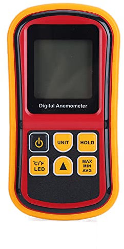 Digitaler Anemometer, Kompakter Digitaler Hand-Windgeschwindigkeitsmesser mit LCD-Hintergrundbeleuchtung, Hoher Genauigkeit, Getrennter Windmesser für Industrie, Meteorologie