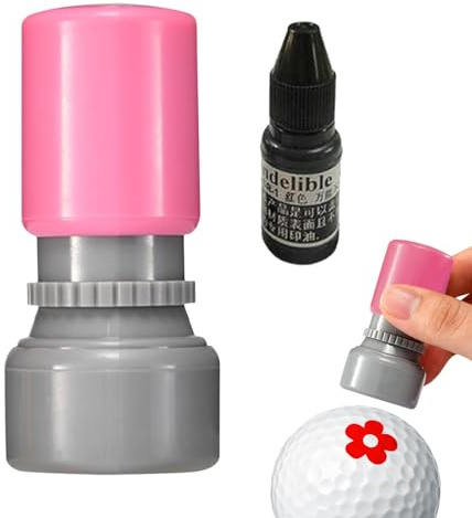 Golfball-Stempel, Golfballmarker mit Rot Tinte, Insekt/Blume/Stier/Hund/Augen Golfball Stempel Marker, Wasserdicht Schnelltrocknende Tinte Stempel für Golfbälle, Personalisieren Sie Ihre Golfbälle