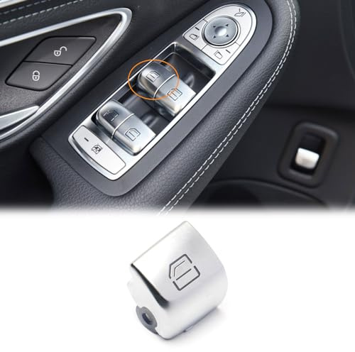 BJchiwu Copertura per pulsante di controllo del finestrino adatta per Mercedes-Benz Classe C W205 C200 C300 2015-2021 Classe GLC W253 GLC250 GLC300 2016-2022 pulsanti di sollevamento in vetro lato