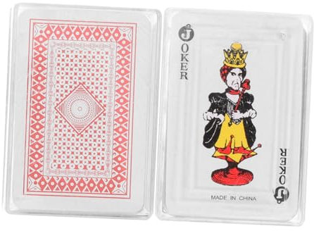 BESTonZON Kleiner Pokerkarten Satz 2 Schachteln Spielkarten aus Kunststoff und Papier für Kinder Reisen und Partys und Langlebigkeit