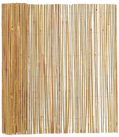 BambusChef® Bambus Sichtschutz Rollzaun Gespalten H150 x B500 cm Natur - Balkon Sichtschutz aus Split Bambus, Bambusmatte Sichtschutz für Balkon, Garten, Terrasse