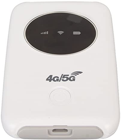 Modem 5G SIM, 4G LTE USB-WLAN Modem 150 MBIT/S Router Mobile déverrouillé 5G avec SIM Card Slot Mobile Hotspot Construit en 3200 MAh Connectez jusqu'à 10 Appareils