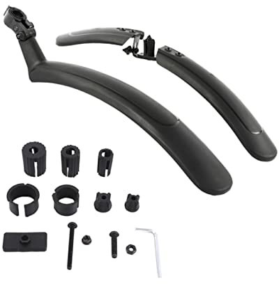 JOINPAYA 1 Paar Schmutzfänger Rückseite Heck -Kotflügelskelett Mountain Front Mutguard Dreck Mountainbike mit Schutzblech Mountainbike-Schutzblech Mountainbike Schutzblech pp Schwarz