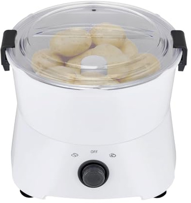 Kartoffelschälmaschine, Elektrischer Kartoffelschäler Profi-Gemüseschäler Schälen von 0.8 KG mit Klinge und Dörrkorb Antirutsch-Füßen ür Küche/Restaurant