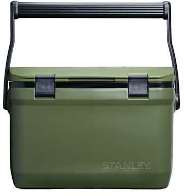 Stanley 1913 Adventure Outdoor Cooler 15.1L Green - Dubbel Skumisolering - BPA-Fri - Kylväska - Robust Kylväska, Funkar Även Som Pall - Robust Resekylväska - Läckagesäker