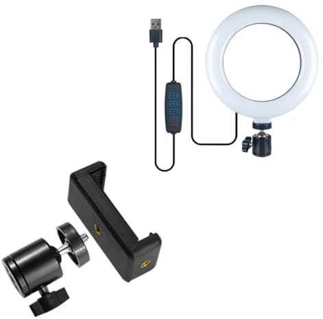 Supporto da tavolo regolabile per fotocamera treppiede con braccio flessibile e testa da 1/4 di pollice per fotografia in streaming live supporto regolabile