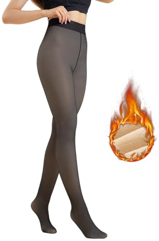 AFPQ Medias Térmicas Mujer Invierno,Medias Termicas Mujer,Ropa Invierno Mujer para 5~15°C (41~59°F),Doble Forro Elástico Mallas,Adecuado para 40~65 kg