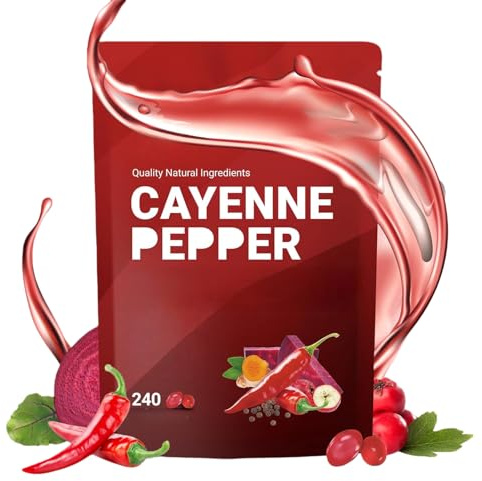 Cápsulas de pimienta de Cayena, cápsulas blandas de pimienta, salud del corazón y los vasos sanguíneos, salud digestiva y salud intestinal