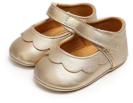 MASOCIO Baby Girl Shoes Mary Jane Infant Anti Slip First Walking Shoes