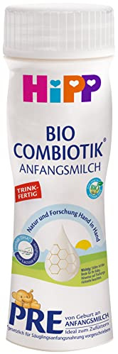 HiPP Bio Milchnahrung PRE BIO Combiotik trinkfertig, 6er Pack (6 x 200ml)