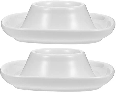 Alipis Ceramic Egg Tray White Square Design for Home Hotel Tableware Creative Egg Cups for Household Use Ceramic Holders for Everyday Display