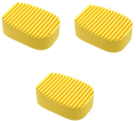 Healeved 3pièces Mini Planche à Laver Silicone Brosse De Nettoyage Pour Vêtements Brosse à Lavage Portable Et Multifonctionnelle Jaune