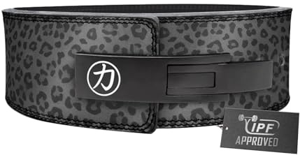 Strength Shop 10mm Lever Belt Gewichthebergürtel + Hebelschnalle, IPF-Zertifiziert für Wettkampf & Co, Robuster & langlebiger Lifting Belt schützt u. stabilisiert Rumpf & Wirbelsäule im Training