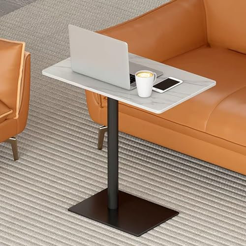 Beistelltisch für Zuhause, Laptop, Schreibtisch, Kaffee-Beistelltische, Nachttische – platzsparender C-förmiger Design-Rechtecktisch, Outdoor-Bistrotisch, Frühstücks-Esstische ( Size : 48x33x65cm )