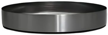 FZL02068LM Soucoupe Soucoupe Ronde en Acier Inoxydable for intérieur et extérieur, décoration Minimaliste, contenants à Fleurs Coupelle Pot de Fleur(Grand)