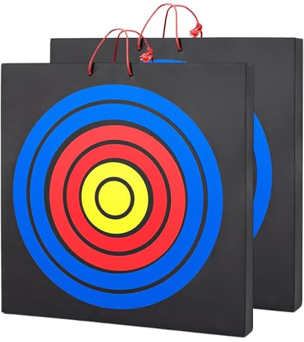 Sumind 2 Pcs 20 Foam Archery Target Block High-Density EVA Foam Target for Backyard Archery & Knife Throwing Targets for Backyard Practice, Training, Outdoor Entertainment