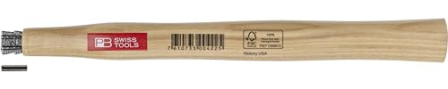PB Swiss Tools Hammerstiel PB 310.3 | Ersatzstiel Grösse 3 für Hämmer PB 300, 304 und 306 | Stiel aus FSC zertifiziertem Hickory Holz mit Keil und Spannstift, Stiellänge 285 mm
