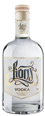 LION's Vodka Munich Handcrafted Vodka, Bio-zertifiziert ,Mit süßfruchtigen Getreidearomen, Eastern Style Vodka