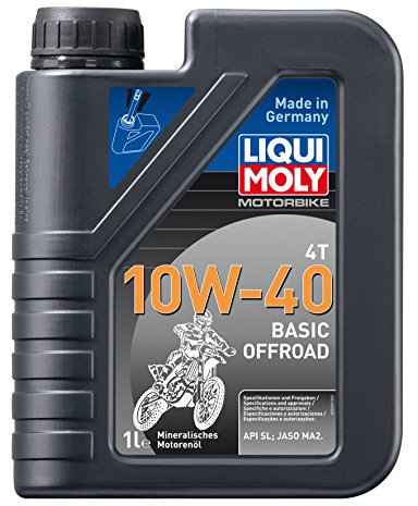 LIQUI MOLY Motorbike 4T 10W-40 Basic Offroad | 1 L | Motorrad 4-Takt-Öl | Art.-Nr.: 3059, Schwarz