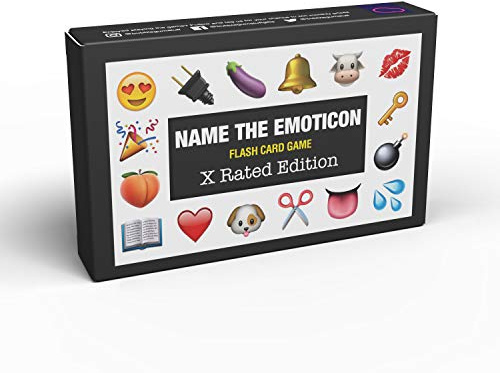 Bubblegum Stuff - Name The Emoticon, X Rted - Spielkarten, Brettspiele, Familienspiele - Trivia-Spiele, Spiele für Erwachsene - Partyspiele, Reisespiele, Partykartenspiel