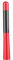 Antena de fibra de carbono, antena universal de repuesto para automóviles con tornillos/adaptadores, aptos para antenas atornilladas (rojo carbón)