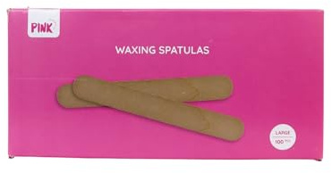 Große Waxing Holzspatel 100 Stück - Zum großflächigen Auftragen von Wachs oder Zuckerpaste - Ideal zur Haarentfernung z.B. auf Beinen, Rücken oder Brust - Für Waxing und Sugar Waxing geeignet