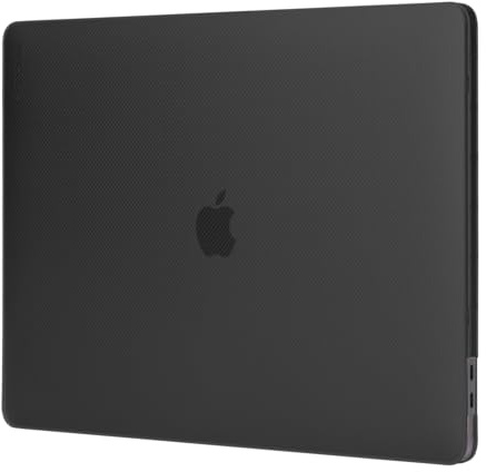 Incase Hardshell Hartschalen Hülle für Apple MacBook Pro 16 (2019) - transparent (schwarz) [3D Dot-Design I Lüftungsschlitzaussparungen I Leicht & dünn] - INMB200679-BLK