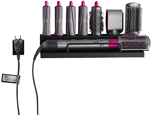 Flngr Airwrap-Halter für Dyson Airwrap, Wandhalterung, Lockenstab-Zubehör, Badezimmer-Organizer für Airwrap, ohne Bohren, geeignet für Badezimmer, Schlafzimmer, Friseursalon, 38,1 cm