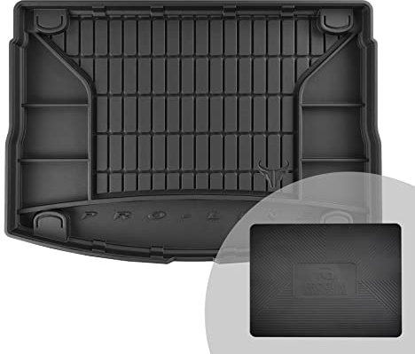FROGUM ProLine 3D Gummimatte Exklusive Auto Kofferraummatte Kofferraumwanne für Hyundai i30 III ab 2017 | Bequemer Organiser | Die höchsten Kanten