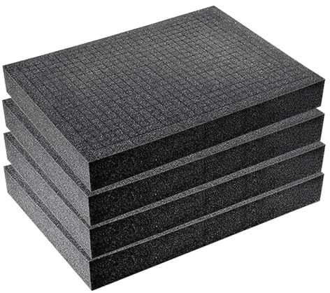 Beatific Grid Cube en Mousse, 4 Pièces 400 x 300 x 50 mm Mallette à Outils pour Étui d'Appareil Photo, Grille d'Insertion de Cas, Incrustation pour Étui de Protection