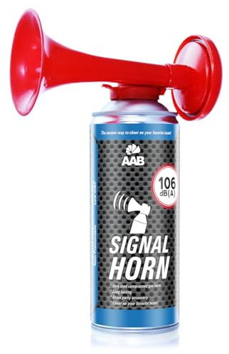 AABCOOLING Signal Horn 1x Krachmacher nicht brennbar-106 dB(A), Bis zu 120 Signale, Party Supplies, Tröten Geburtstag, Fussballtröte, Pressluft Hupe Fanfare, Party Tröte Tröten Zubehör Spaß K5