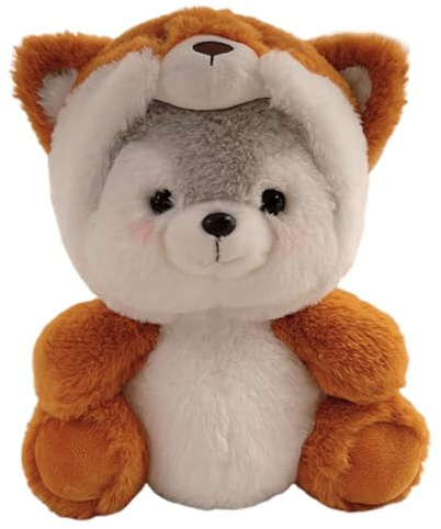 JAWSEU Kuscheltier Fuchs Stofftier Fuchs Kissen Fuchs Plüschtier Fuchs Kuscheltier Stofftier Plüsch Spielzeug Plüschpuppe für Kindergeschenke Plüschkissen Sofakissen Süßes Geschenk Geburtstage