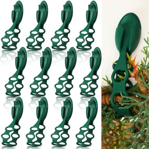 maozyiltle12 Pack weihnachtsdekoration Girlande binden Girlande Haken Kamin weihnachtsstrumpf Halter einziehbar wiederverwendbar silikon Klebeband Kamin Girlande treppengeländer