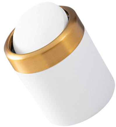 Cabilock Poubelle Mini Acier Inoxydable Avec Couvercle Rabattable Pour Salle De Bain Bureau Cuisine Et Chambre Petite Poubelle De Rangement