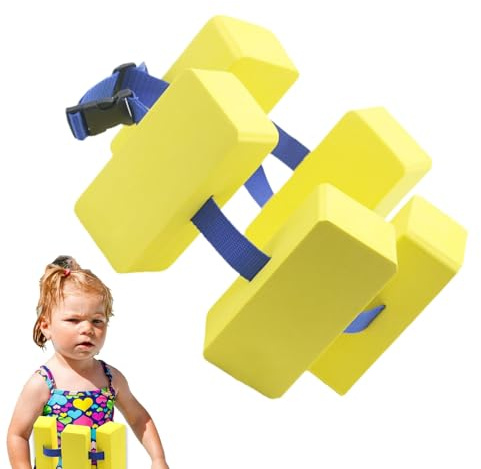 Swim Galleat Piscina - Equipo de entrenamiento en piscina para soporte de seguridad y flotación | Cinturón de natación ajustable para niños, niñas, amigos y activos